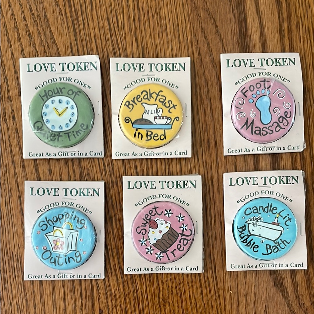 Love Token Set with Fun Designs